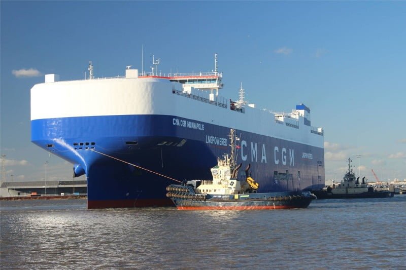 Gasum First LNG Bunker CMA CGM Indianapolis