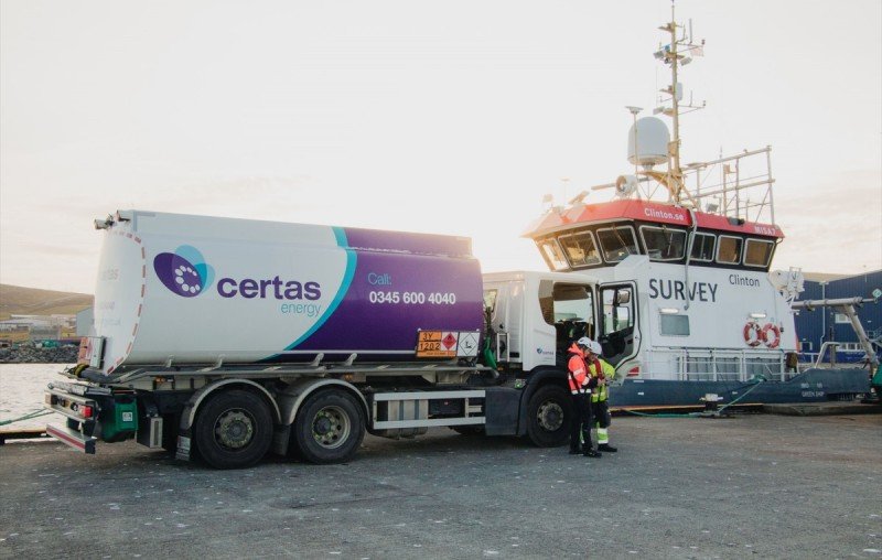 GAC UK HVO Delivery at Shetland