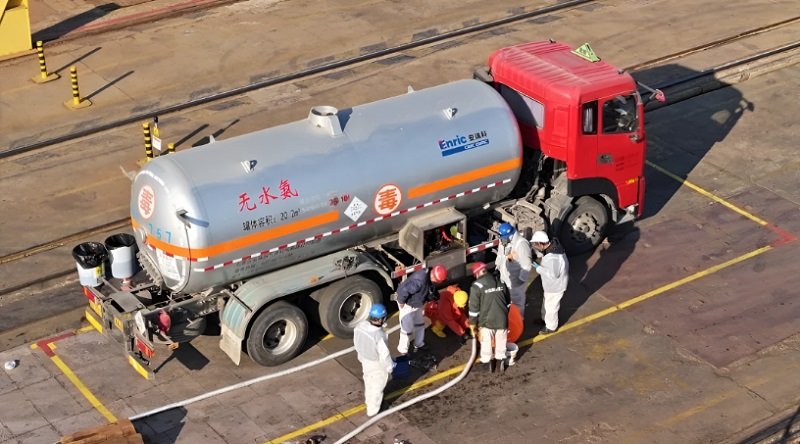 Sinopec and Cosco Ammonia Bunkering