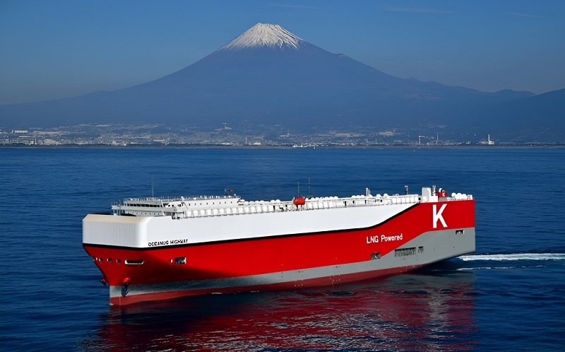 K Line takes Delivery LNG Fueled Car Carrier