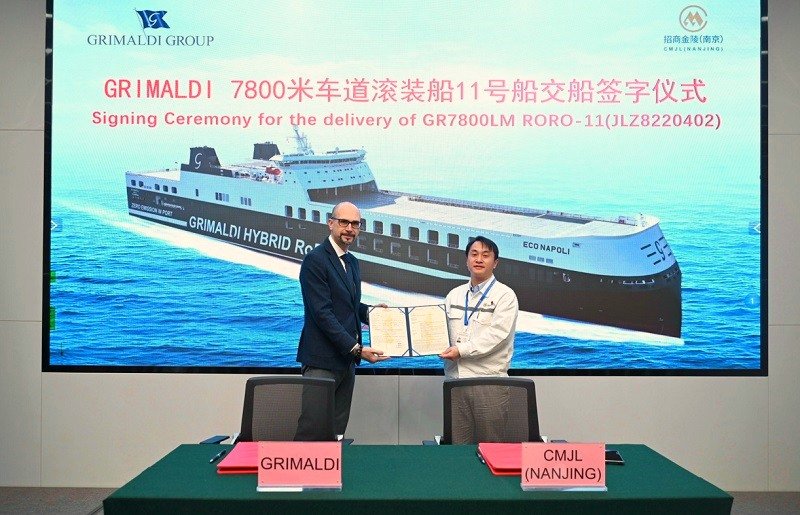 Grimaldi Group GG5G RORO Hybrid Vessel ECO NAPOLI