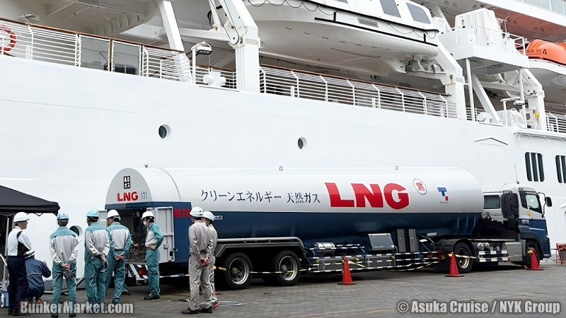 Japan First LNG Bunkering for Cruise Ships