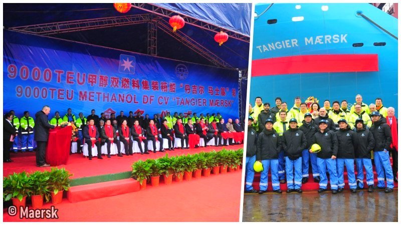 Tangier Maersk Methanol Boxship